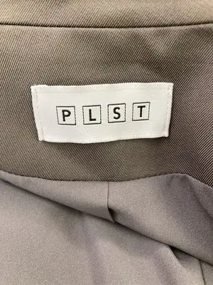 PLST/プラステ/ノーカラージャケット/ジャケット/アウター/ブラウン/XS