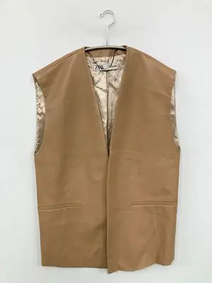 ZARA/ザラ/ベスト/トップス/ベージュ/USA XS