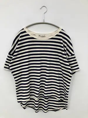 ZARA/ザラ/Tシャツ/カットソー/トップス/ブラック/USA S