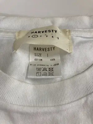 HARVESTY/Tシャツ/カットソー/トップス/ホワイト/1