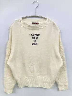 lovetoxic/ラブトキシック/ニット/セーター/トップス/ホワイト/L