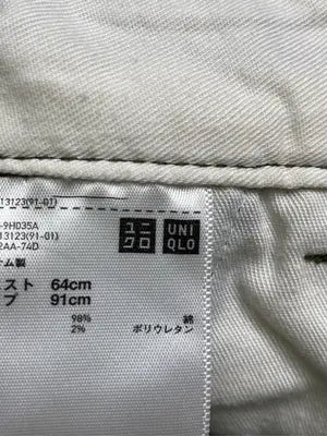 UNIQLO/ユニクロ/チノパンツ/パンツ/グリーン/ウエスト64cm    ヒップ91cm