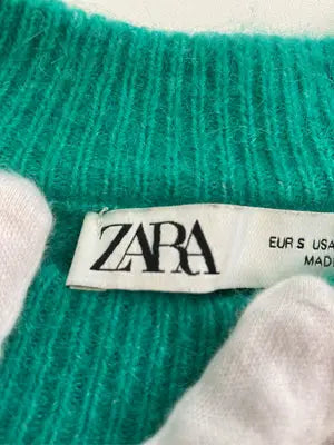 ZARA/ザラ/ニット/セーター/トップス/グリーン/S