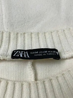 ZARA/ザラ/ニット/セーター/トップス/アイボリー/USA M