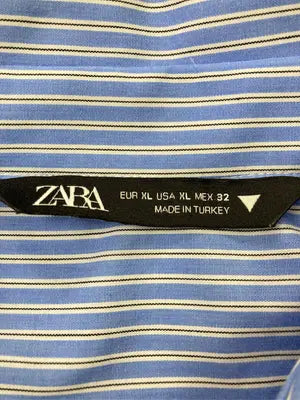 ZARA/ザラ/シャツ/ブラウス/トップス/ブルー/XL