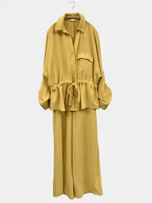 ZARA/ザラ/セットアップ/ジャケット/アウター/イエロー/USA EUR L