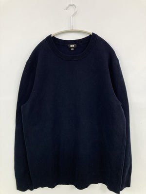 UNIQLO/ユニクロ/ニット/セーター/トップス/ネイビー/XL