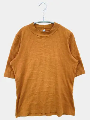 UNIQLO/ユニクロ/Tシャツ/カットソー/トップス/オレンジ/L