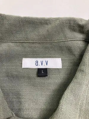 a.v.v/アーヴェヴェ/シャツ/ブラウス/トップス/カーキ/L