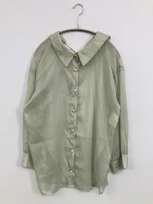 MAJESTIC LEGON/マジェスティックレゴン/シャツ/ブラウス/トップス/ライトグリーン/M