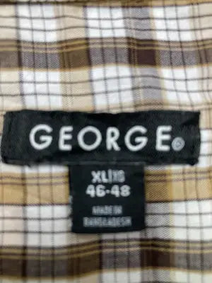 GEORGE/ジョージ/シャツ/ブラウス/トップス/ブラウン/XL