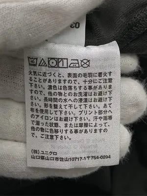UNIQLO/ユニクロ/Tシャツ/カットソー/トップス/ブラック/L