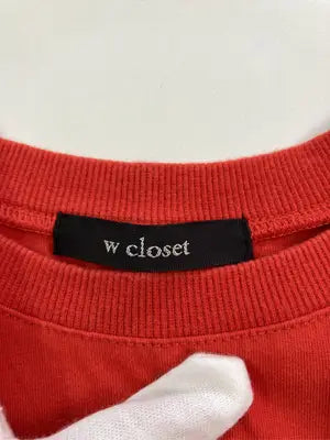 w closet/ダブルクローゼット/Tシャツ/カットソー/トップス/レッド/F