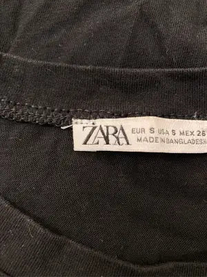 ZARA/ザラ/Tシャツ/カットソー/トップス/ブラック/EUR S
