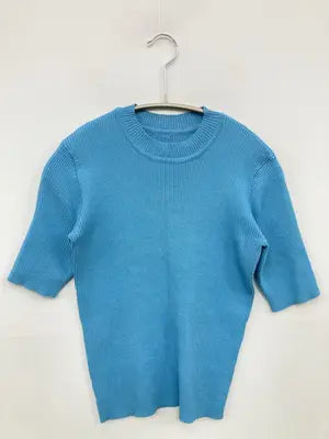 clear/クリア/ニット/セーター/トップス/スカイブルー/F