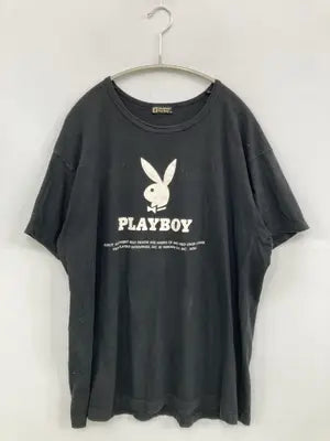 PLAYBOY/プレイボーイ/Tシャツ/カットソー/トップス/ブラック/LL
