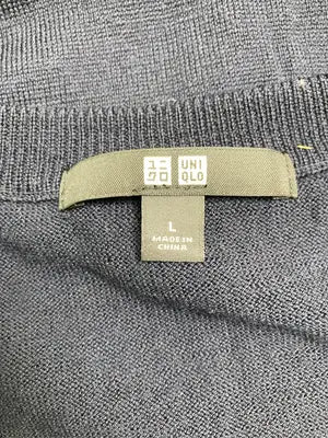 UNIQLO/ユニクロ/シャツ/ブラウス/トップス/ネイビー/L