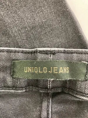 UNIQLO JEANS/ユニクロジーンズ/デニムパンツ/パンツ/ブラック/25 (63.5cm)