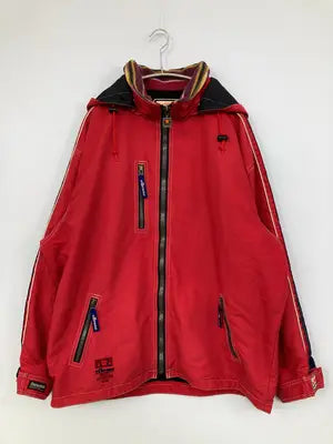 ellesse/エレッセ/ジャージ/トラックジャケット/トップス/レッド/0   胸囲98　　身長175
