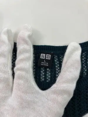 UNIQLO/ユニクロ/ニット/セーター/トップス/グリーン/L