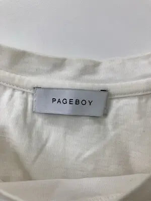 PAGEBOY/ページボーイ/Tシャツ/カットソー/トップス/ホワイト/F