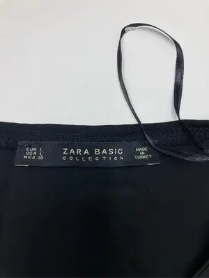 ZARA BASIC/ザラベーシック/シャツ/ブラウス/トップス/ブラック/EUR L