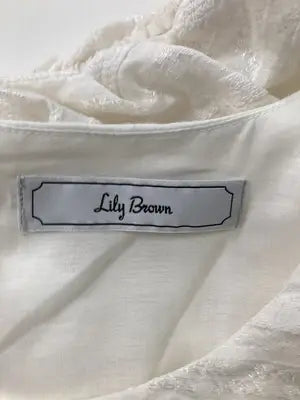Lily brown/リリーブラウン/Tシャツ/カットソー/トップス/ホワイト/F