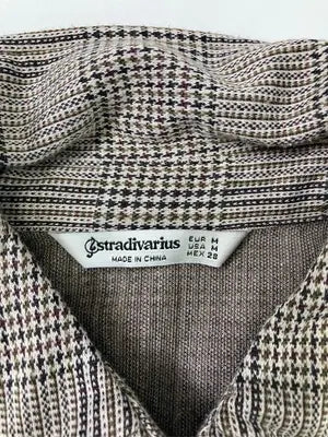 stradivarius/ストラディバリウス/シャツ/ブラウス/トップス/ブラウン/M