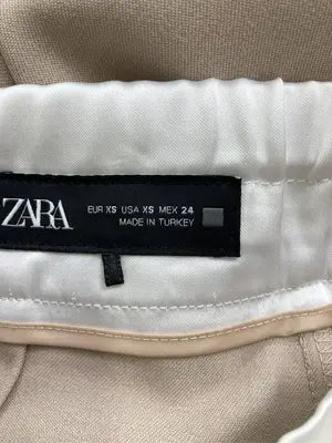 ZARA/ザラ/スラックス/パンツ/ベージュ/USA XS