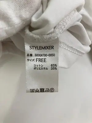 STYLEMIXER/スタイルミキサー/Tシャツ/カットソー/トップス/ホワイト/FREE