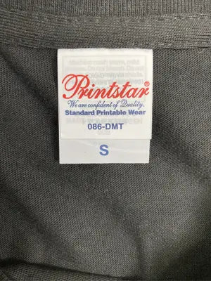 Printstar/プリントスター/Tシャツ/カットソー/トップス/ブラック/S