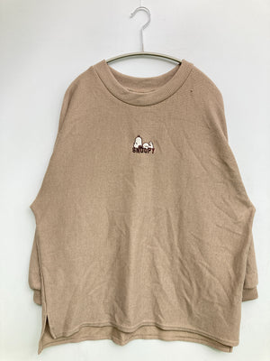 PEANUTS/ピーナッツ/ニット/セーター/トップス/ベージュ/3L