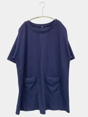 Tシャツ/カットソー/トップス/ネイビー/3L