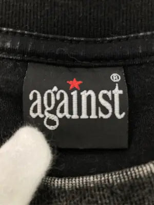 against/アゲインスト/Tシャツ/カットソー/トップス/ブラック/L