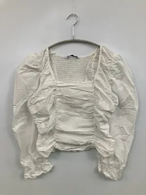 ZARA/ザラ/Tシャツ/カットソー/トップス/ホワイト/EUR L
