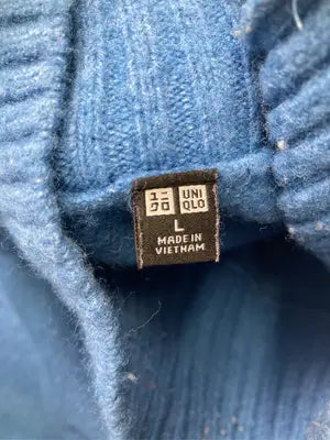 UNIQLO/ユニクロ/ニット/セーター/トップス/ブルー/L