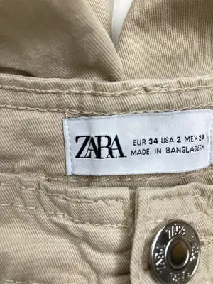ZARA/ザラ/カーゴパンツ/パンツ/ベージュ/EUR34