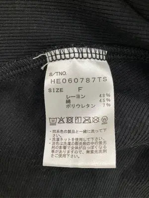 Heather/ヘザー/Tシャツ/カットソー/トップス/ブラック/F