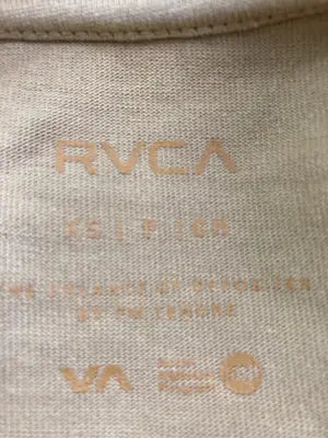 RVCA/ルーカ/Tシャツ/カットソー/トップス/ベージュ/XS