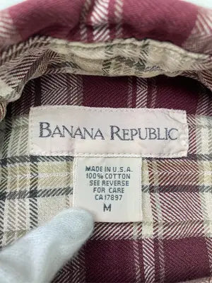 BANANA REPUBLIC/バナナリパブリック/シャツ/ブラウス/トップス/レッド/M