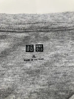 UNIQLO/ユニクロ/Tシャツ/カットソー/トップス/グレー/XL