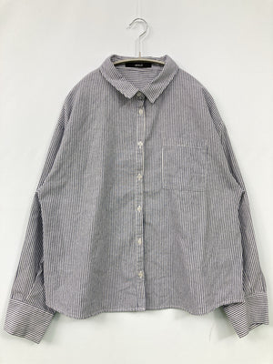 OFALO/シャツ/ブラウス/トップス/ブルー/L