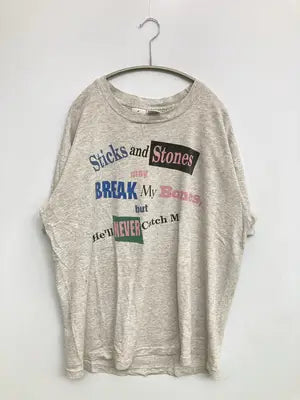 USA/Tシャツ/カットソー/トップス/グレー/LARGE