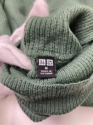 UNIQLO/ユニクロ/ニット/セーター/トップス/グリーン/M