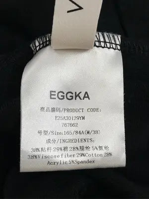 EGGKA/Tシャツ/カットソー/トップス/ブラック/M