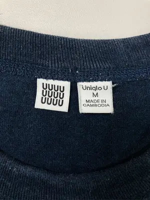 UNIQLO/ユニクロ/Tシャツ/カットソー/トップス/ネイビー/M