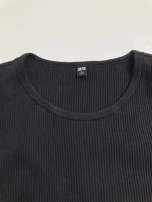 UNIQLO/ユニクロ/Tシャツ/カットソー/トップス/ブラック/L