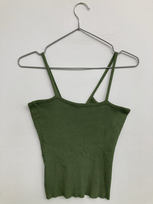 キャミソール/トップス/グリーン/F