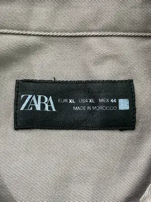 ZARA/ザラ/シャツ/ブラウス/トップス/ブラウン/XL