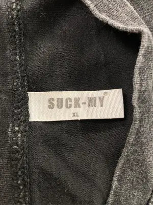 SUCK-MY/ノースリーブ/トップス/ブラック/XL